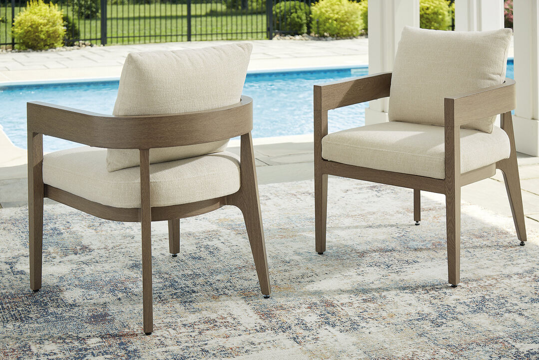 Serene Bay Dining Armchair with Cushions
