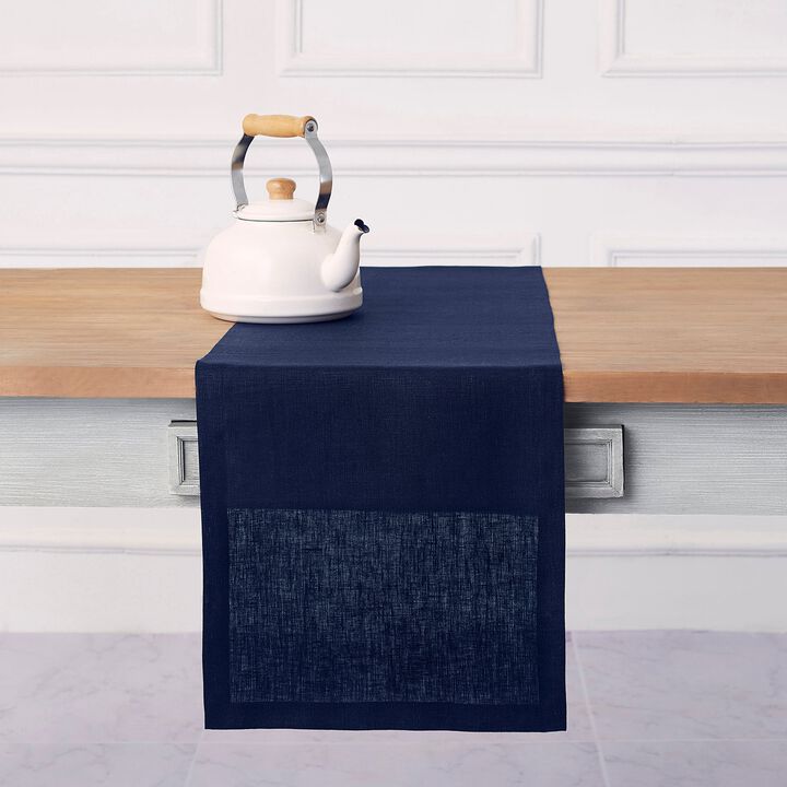 Solino Home 100% Pure Linen Table Runner | Fete for Valentine;s