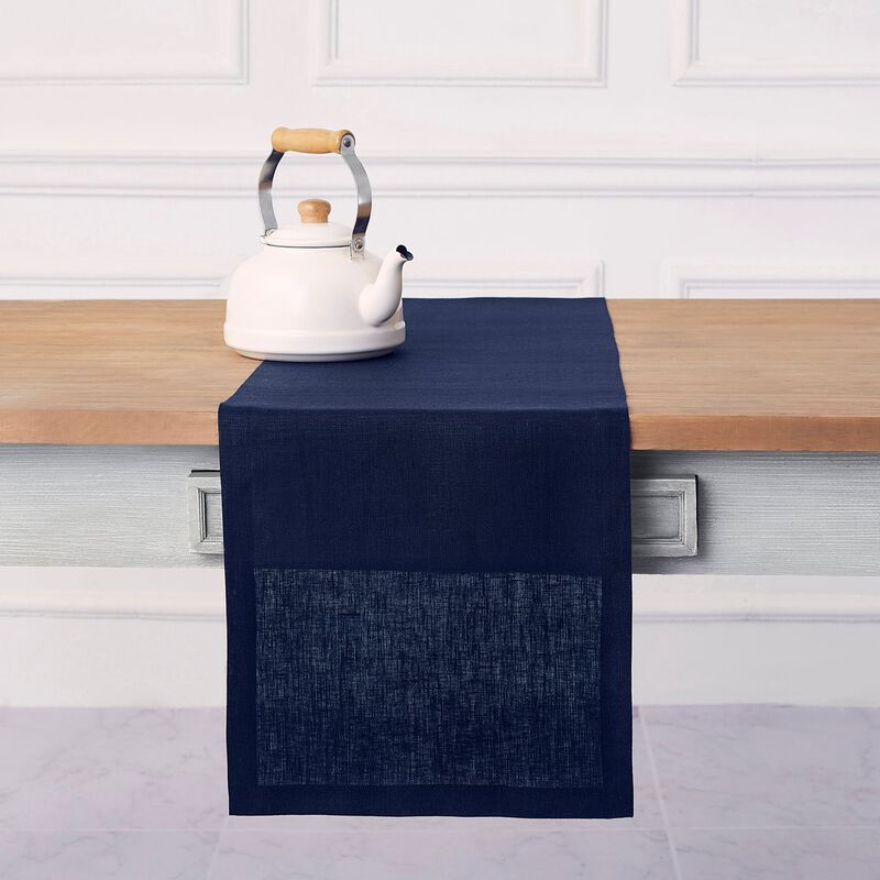 Solino Home 100% Pure Linen Table Runner | Fete for Valentine;s