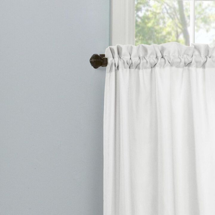 Thermavoile Rhapsody Lined Light Filtering Thermal Barrier Curtains Rod Pocket Curtain Tiers Pair Each 54" x 24"