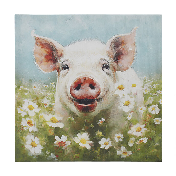 Gracie Mills Kemp Adorable Animals Canvas Wall Art