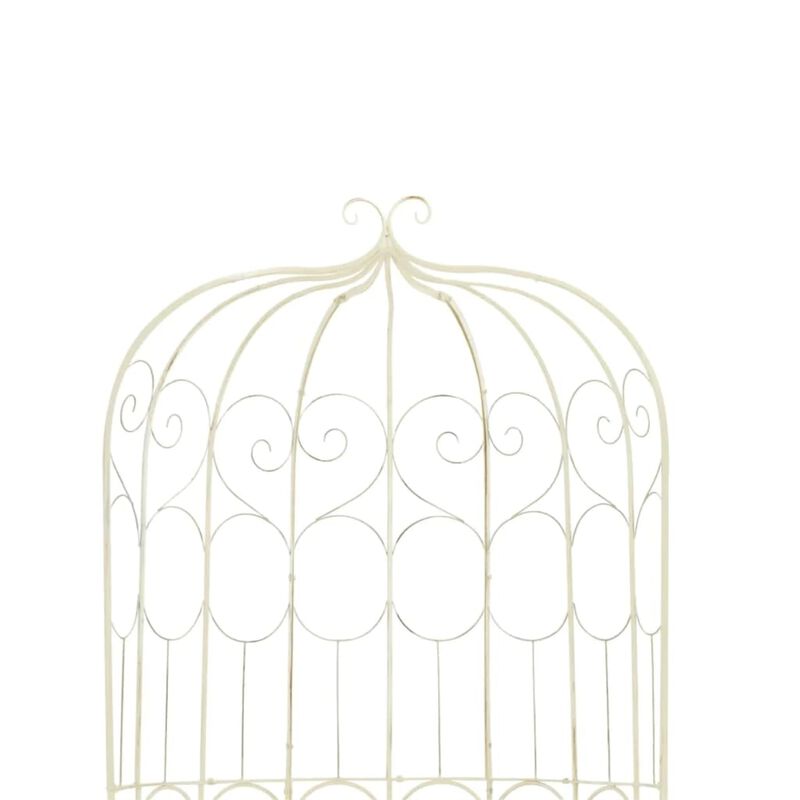 vidaXL Garden Bench 37.4" Iron Antique White