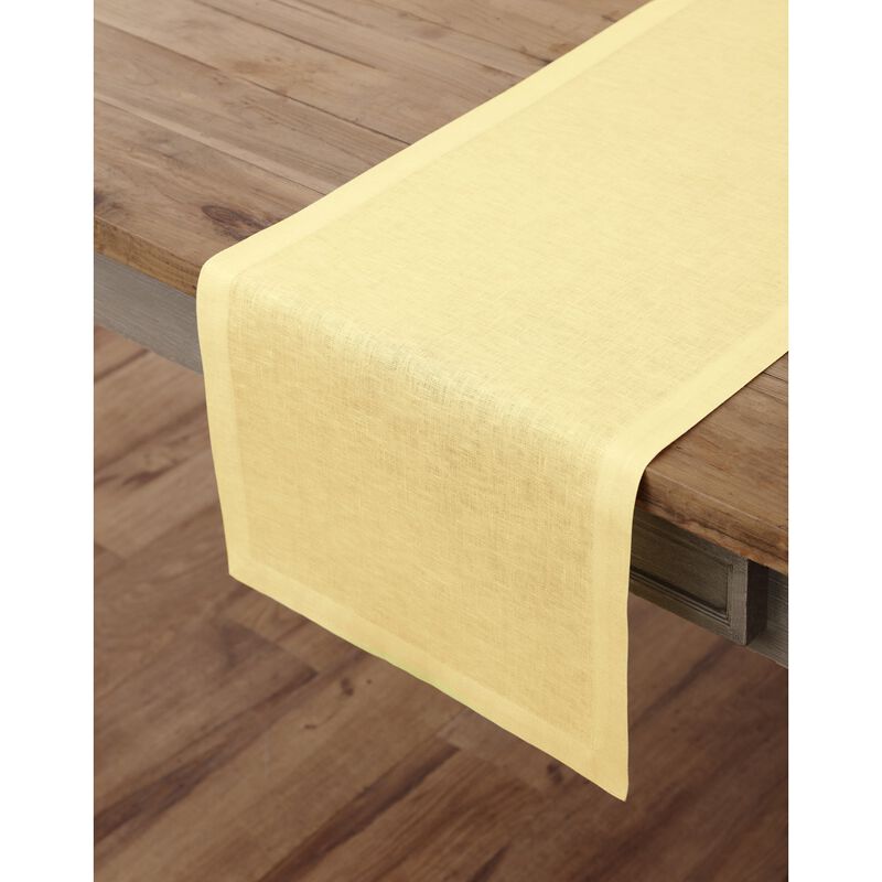 Solino Home 100% Pure Linen Table Runner | Fete for Valentine;s