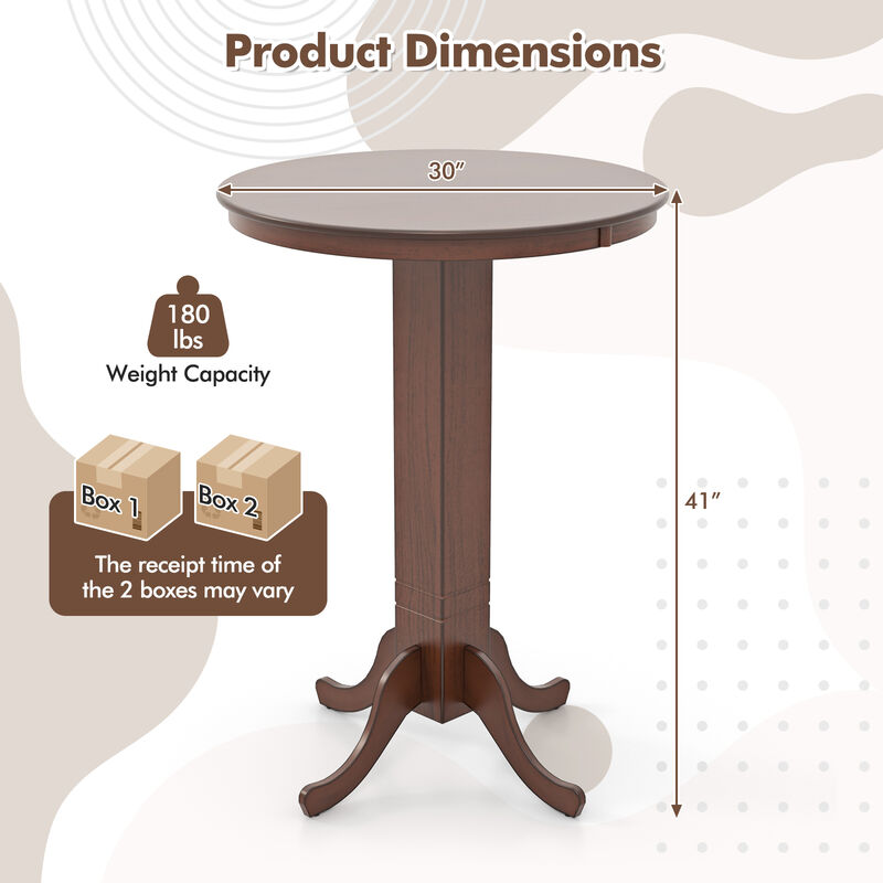 Round Dining Table with Pedestal Base for Elegant and Space-Saving Dining Room Design