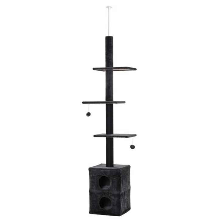 Stylish Multi-Level Cat Tree with Scratching Posts, Perches, and Hideaway Spaces for Cats