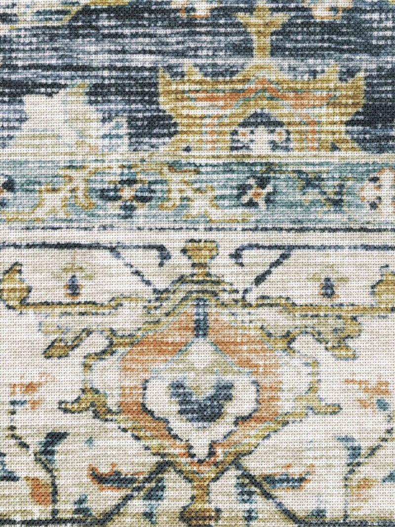 Charleston 7'6" x 10' Blue Rug