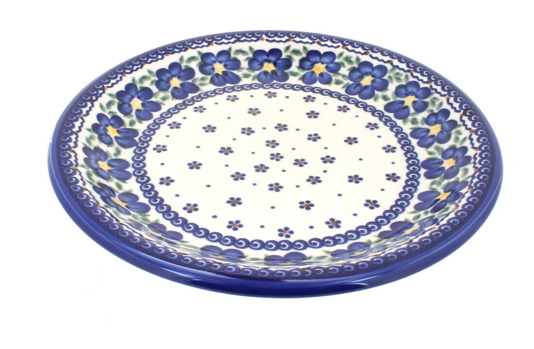 Blue Rose Polish Pottery Charleston Dinner Plate