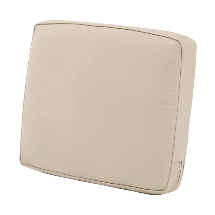 Classic Accessories 62-028-BEIGE-EC Back Cushion Combo, 25"W x 22"H x 4"Thick, Antique Beige