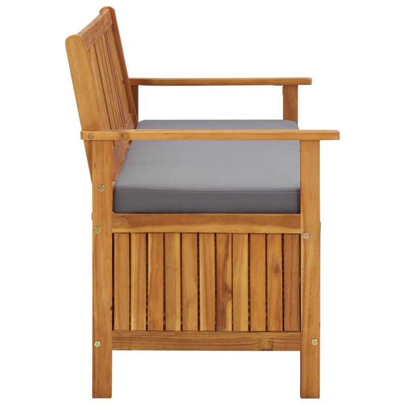 vidaXL Garden Storage Bench 47.2" Solid Acacia Wood