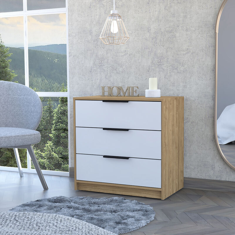 Kaia 3 Drawers Dresser, Superior Top - White Pine