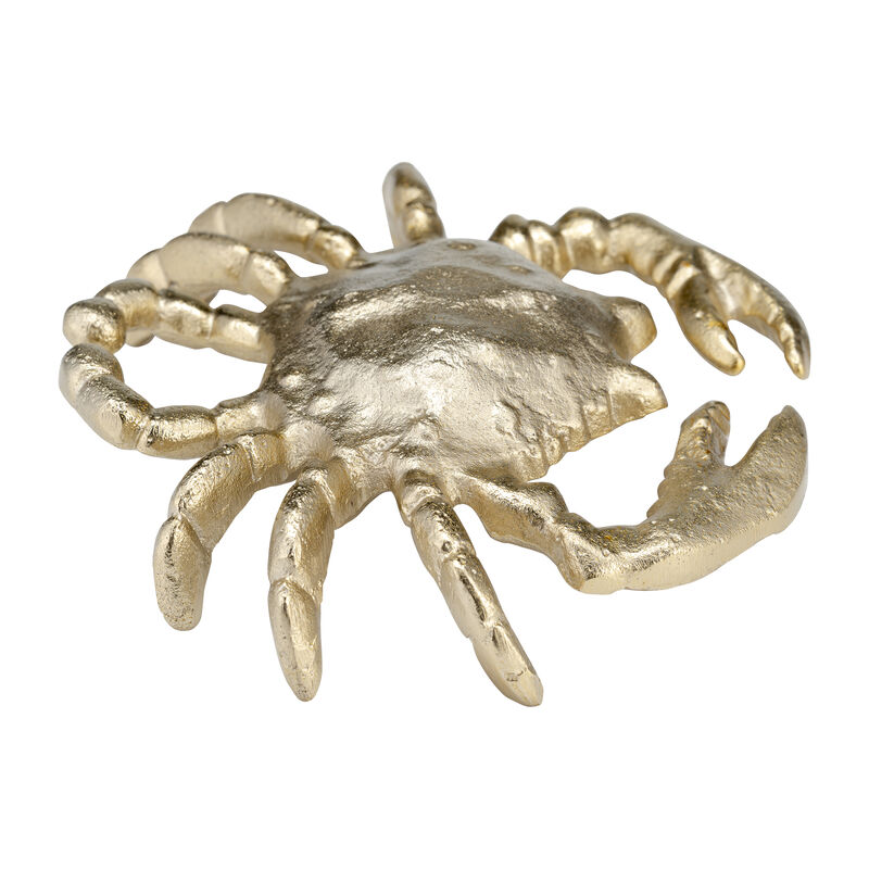 Gold Metal Crab Figurine