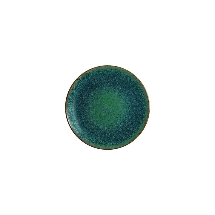 Mar dia.8.25" Round Blue Porcelain Plate (Set of 4)