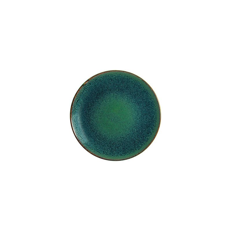 Mar dia.8.25" Round Blue Porcelain Plate (Set of 4)