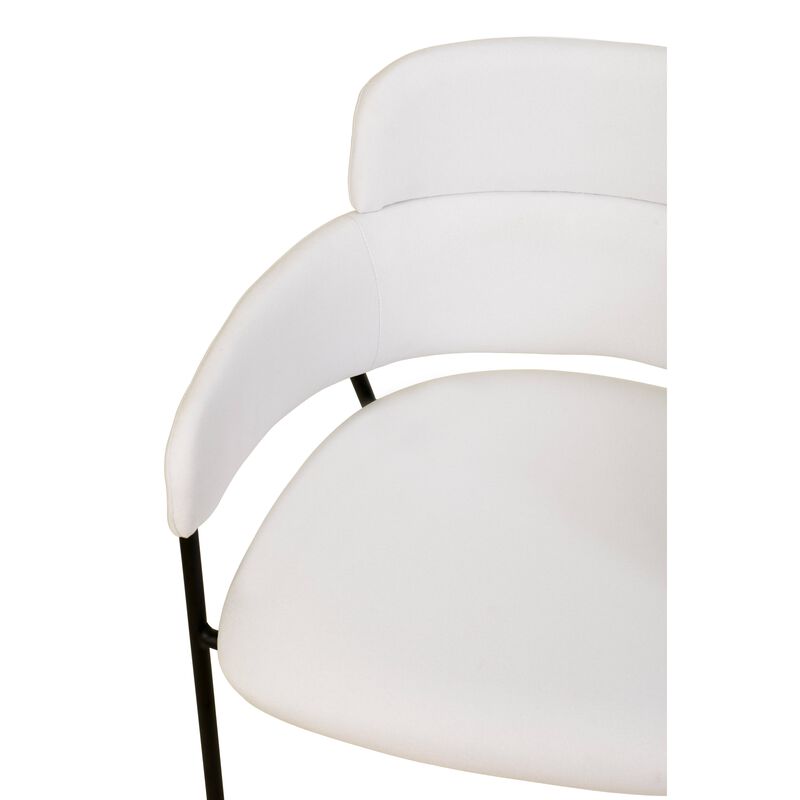 LeisureMod Axis Collection Modern Dining Chair - Set of 2