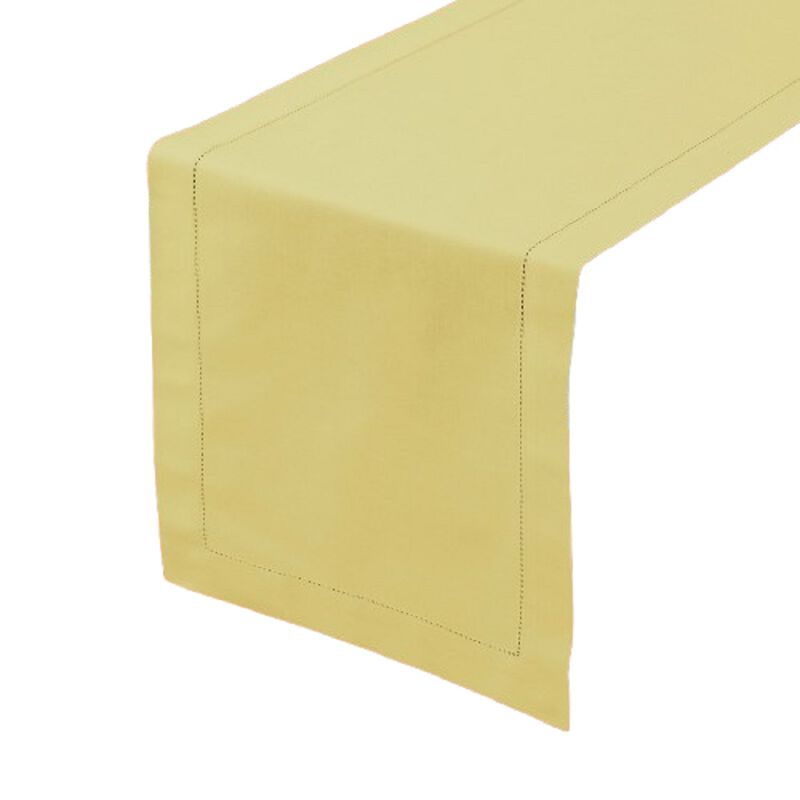 Solino Home Cotton Linen Hemstitch Table Runner