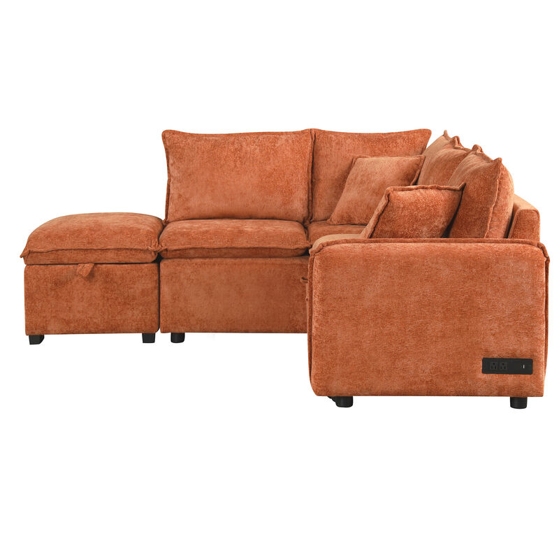 Merax L-shape Convertible Sofa Bed Sectional Sofa