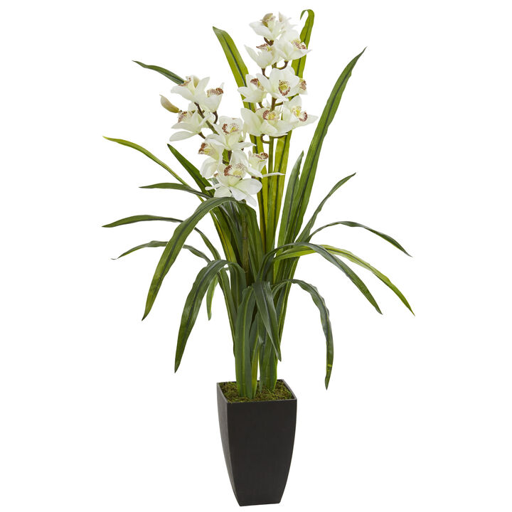 Hivvago 39" Cymbidium Orchid Artificial Plant