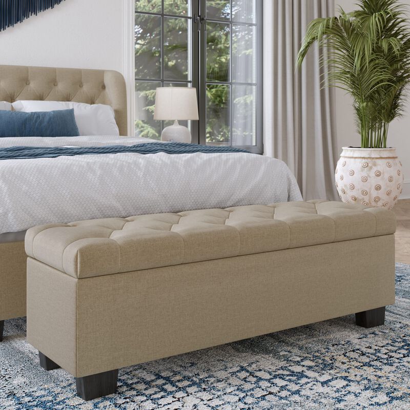 Levi Tufted Storage Bench