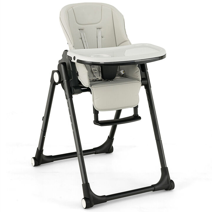 4-in-1 Baby High Chair with 6 Adjustable Heights