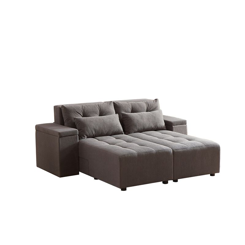 Merax Convertible 3 in 1 Sleeper Sectional Sofa