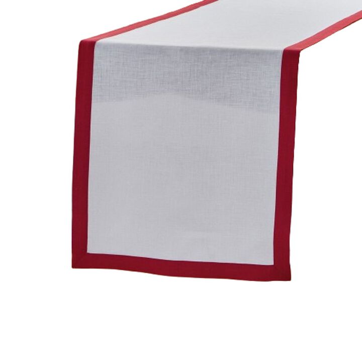 Solino Home 100% Pure Linen Table Runner 14 x 90 Inch | Classic