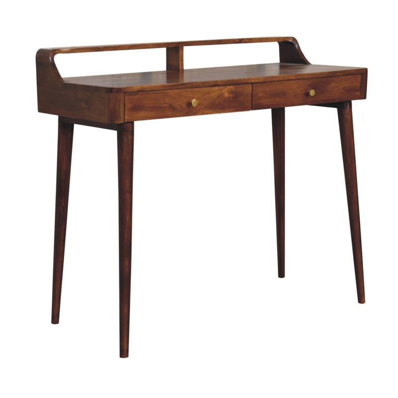 Artisan Furniture Solid Wood Elevated Chestnut Console Table