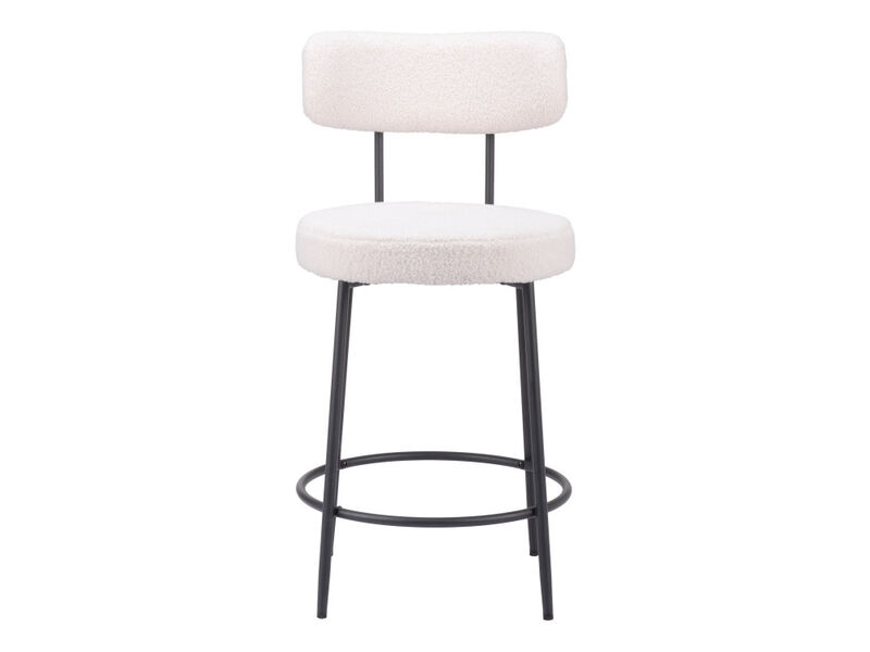Blanca Counter Stool (Set of 2) Ivory