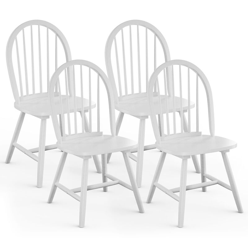 Set of 2 Vintage Wood Chair with Spindle Back for Dining Room