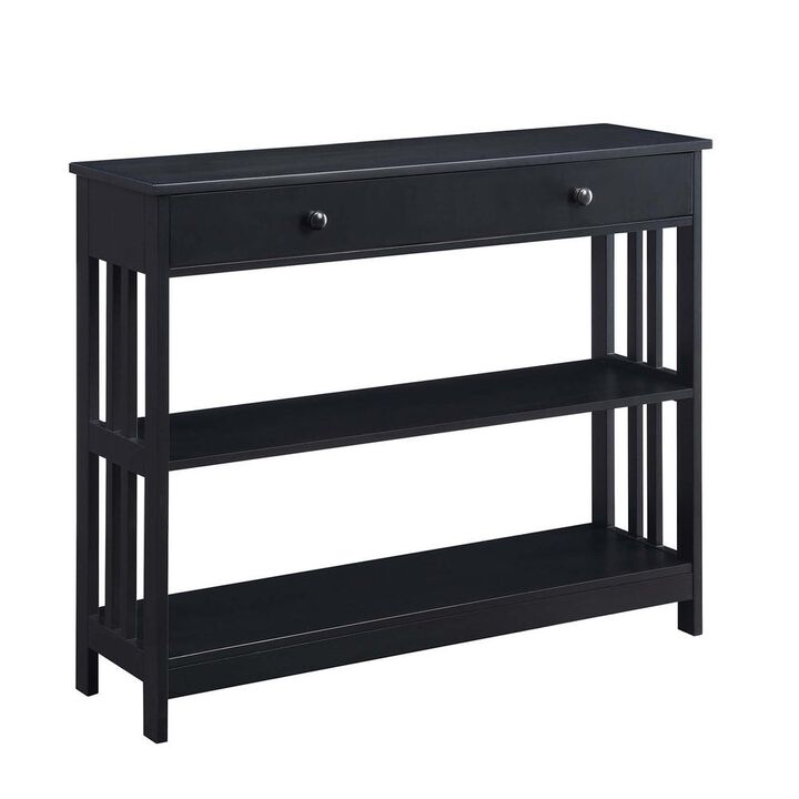Convience Concept, Inc. Mission 1 Drawer Console Table with Shelves