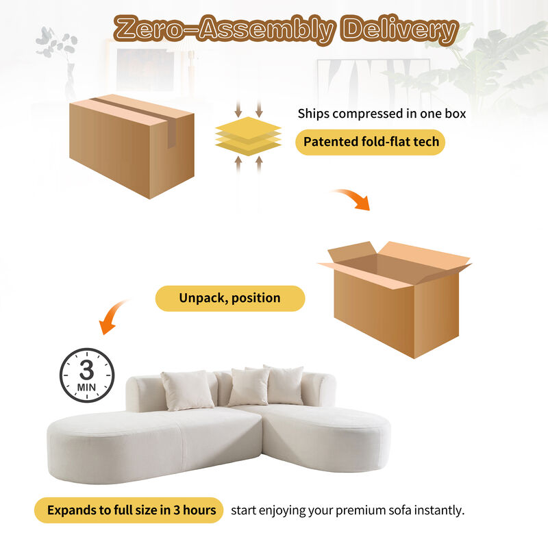 Merax Contemporary Sectional Sofa for Living Room