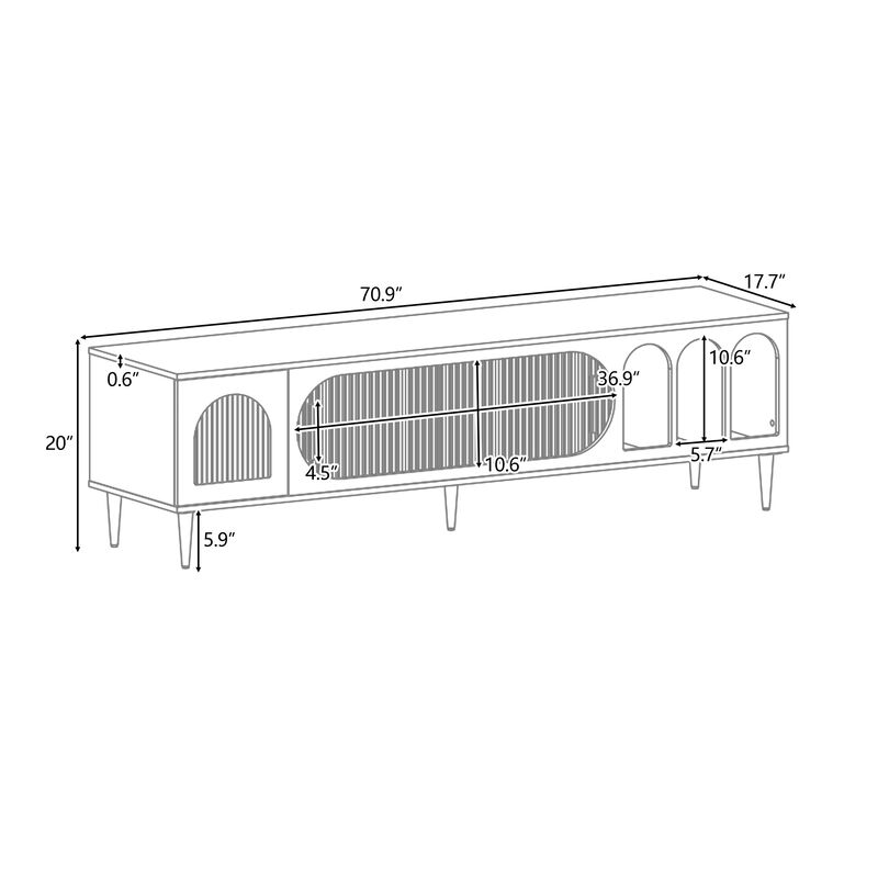 Merax Modern TV Stand TV Console Cabinet