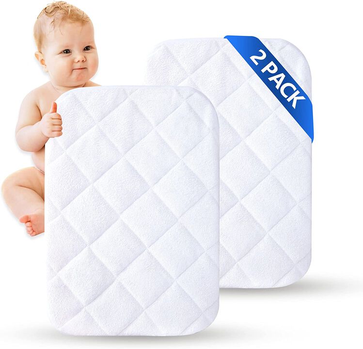 MarCielo 2 Pack Bamboo Viscose Waterproof Crib Mattress Cover