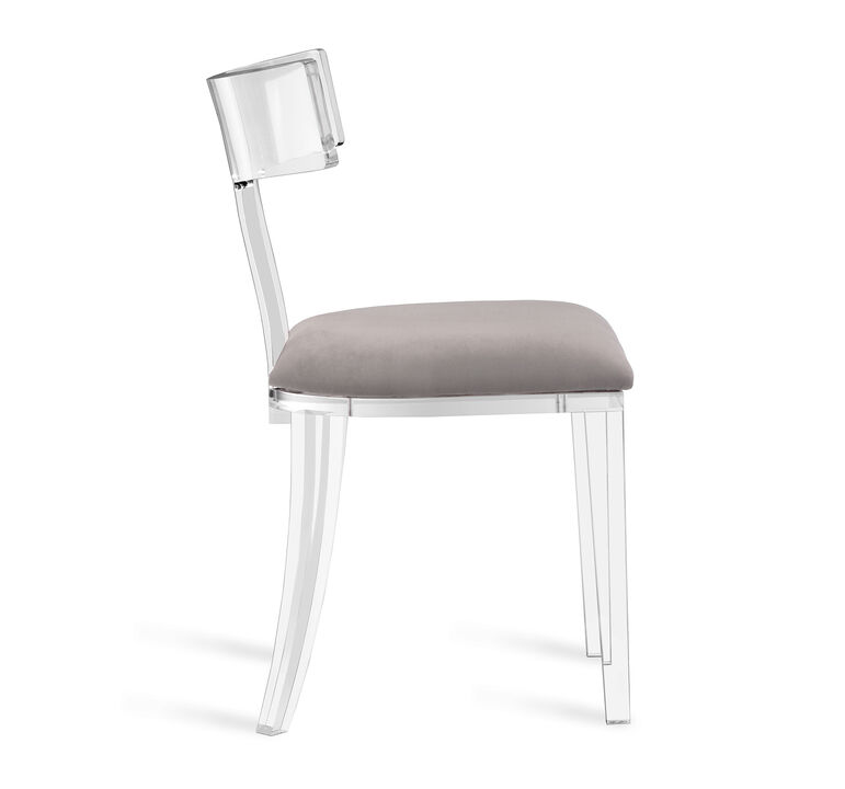 Tristan Klismos Chair - Ivory Sheepskin