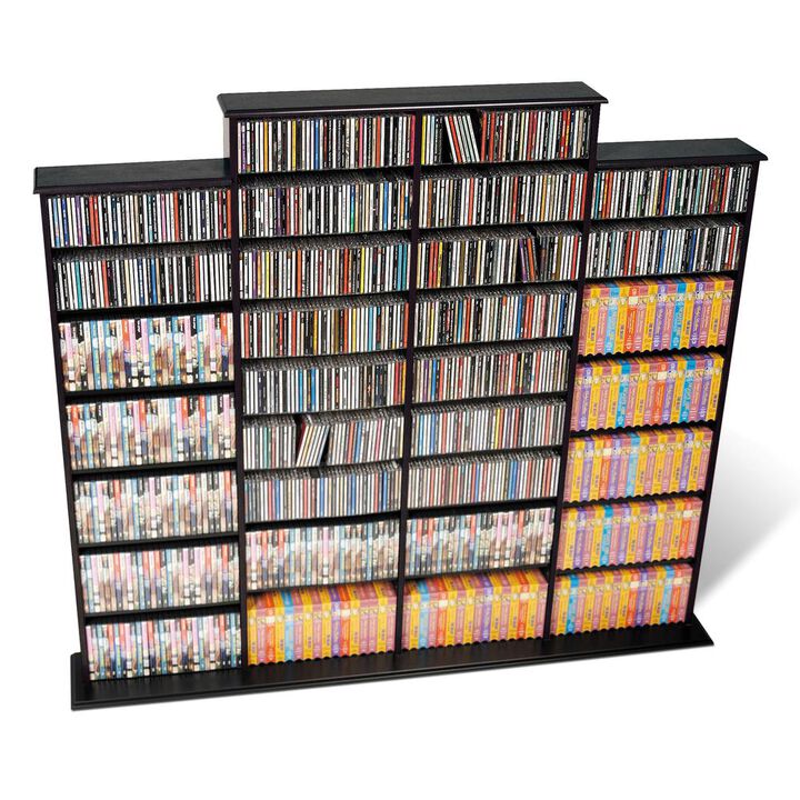 Prepac Black Quad Width Wall Storage
