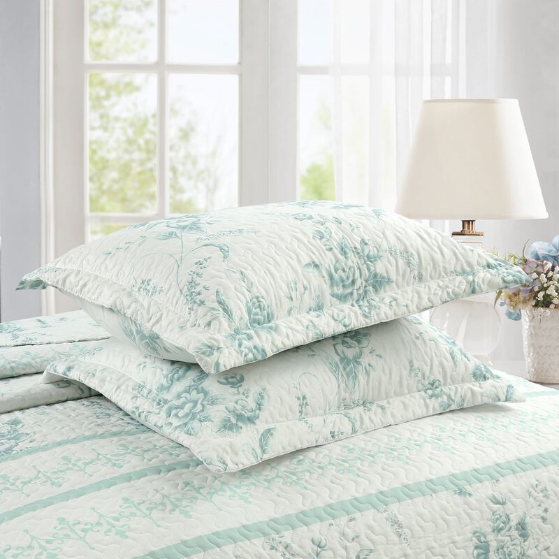 MarCielo 3 PCS Quilt Set Lightweight Bedspread Set C78