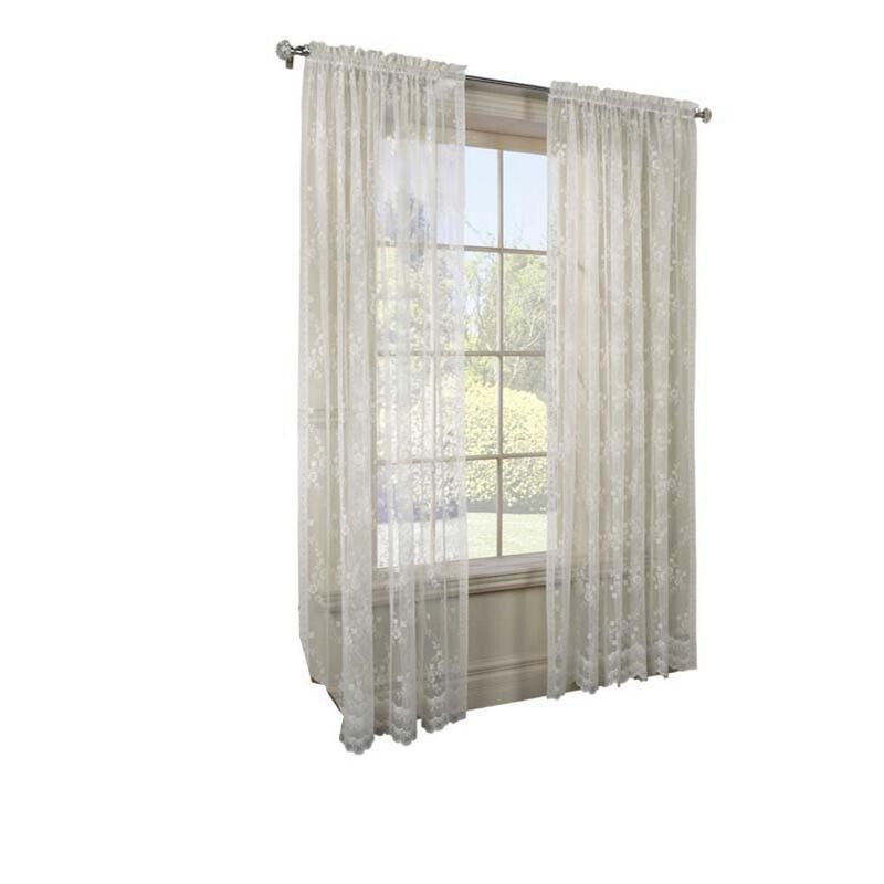 Commonwealth Habitat Mona Lisa Jacquard Lace Tailored Sheer Panel - 56x84" - Shell