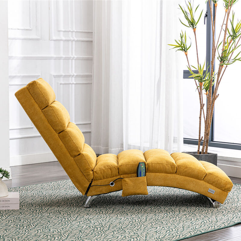 Merax  Linen Massage Chaise Lounge