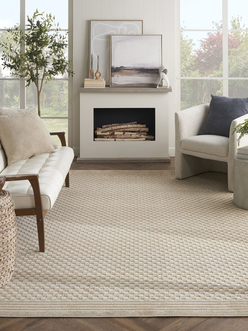 Care Free CAF02 Taupe 9'2" x 12' Rug