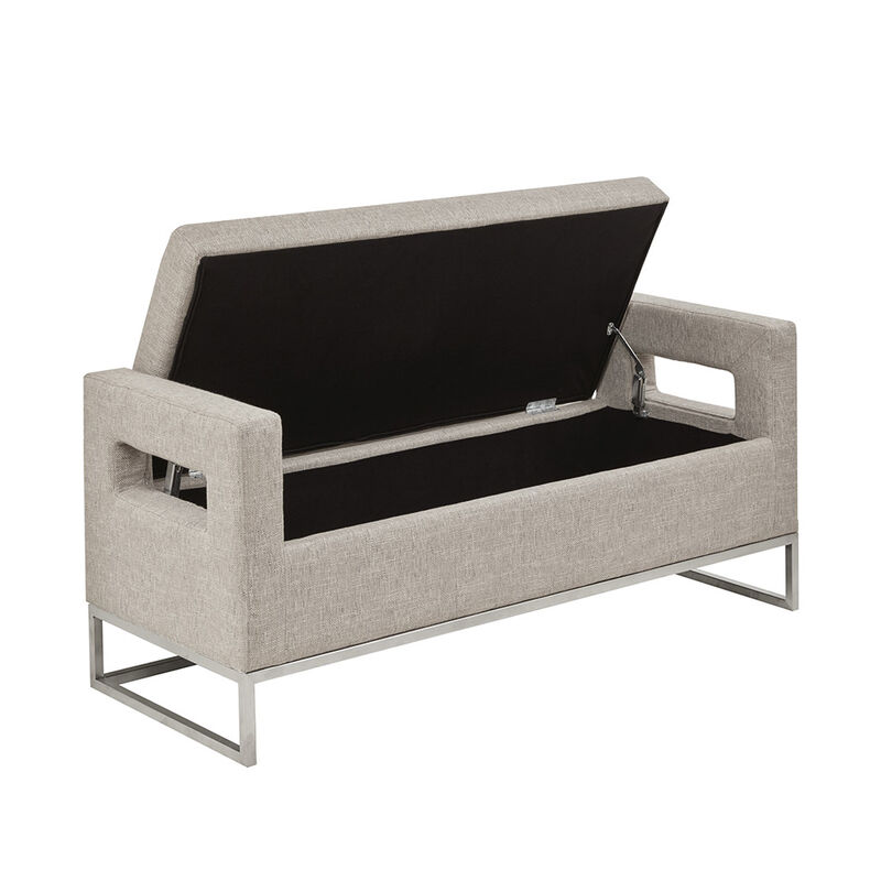 Gracie Mills Brenda Upholstered Storage Bench