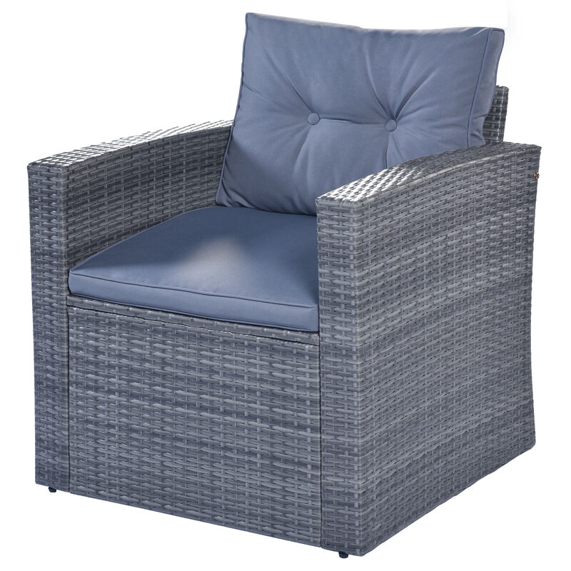 Merax 6-piece All-Weather Wicker PE rattan Patio Outdoor Dining Set