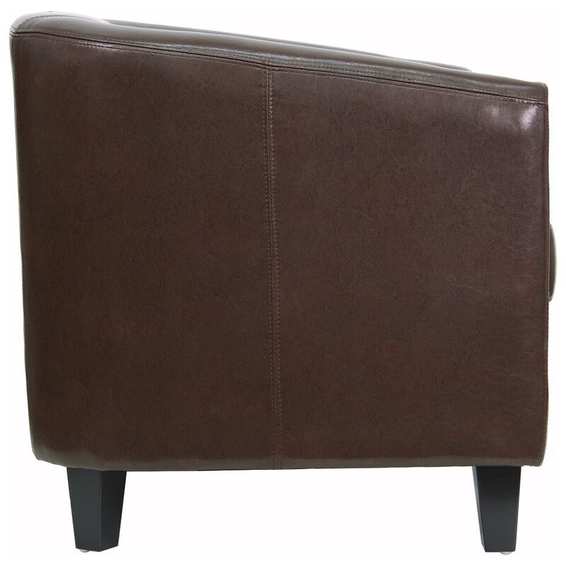 Flash Furniture Katie Brown LeatherSoft Lounge Chair