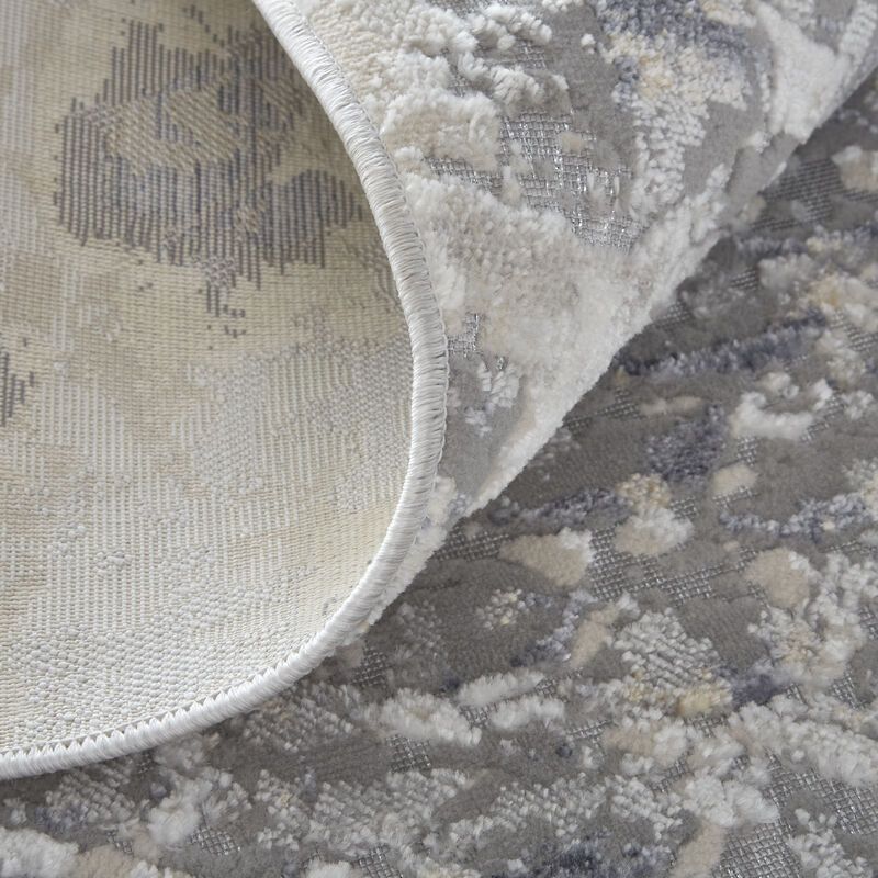 Laina 39GIF 3' x 5' Silver/Gray/Blue Rug