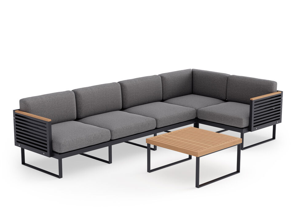 Monterey 5 Seater Outdoor Sectional with Coffee Table