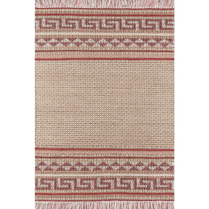 Momeni Transitional Rectangle Area Rug, Pink, 6' X 9'