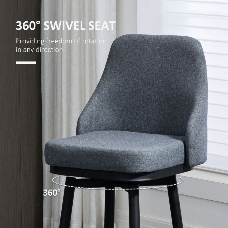 Dark Gray Tall Seating: Extra Tall Swivel Bar Stools Set of 2
