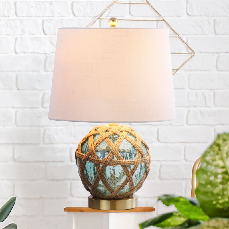 Andrews LED Glass/Rope Table Lamp