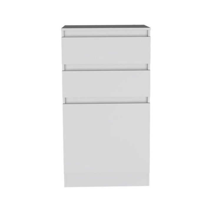 DEPOT E-SHOP Diamond Dresser, Jewelry Box, Mirror, Single Door Cabinet, Two Drawers
