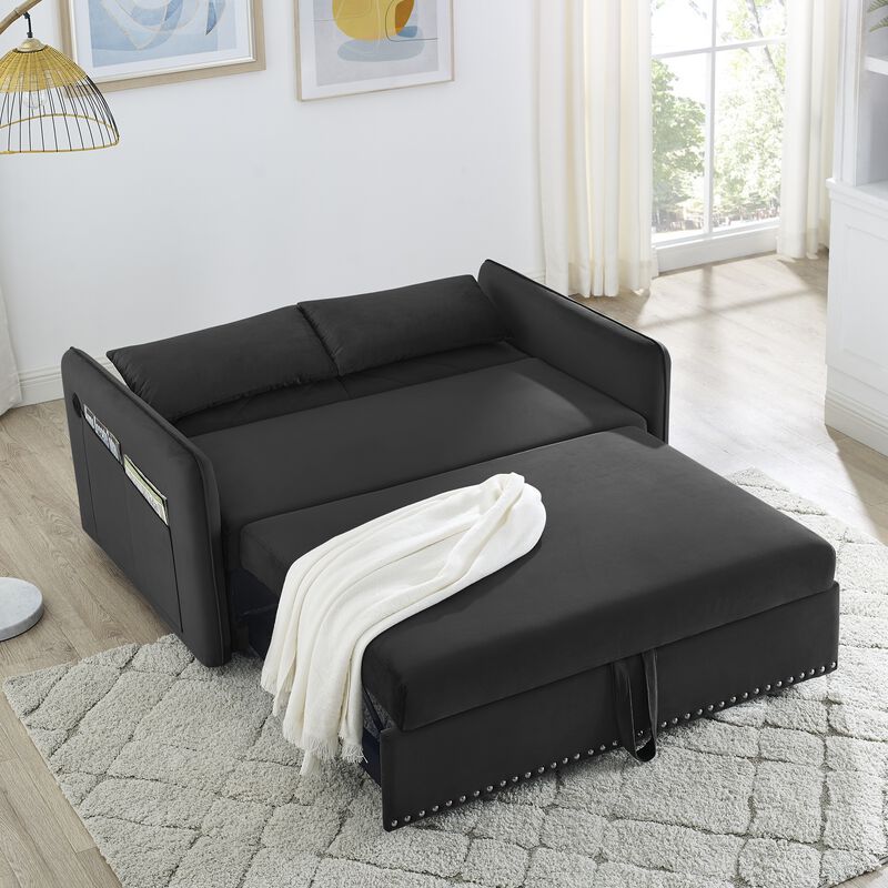 Merax Adjustable Sleeper Sofa with Pull-out Bed