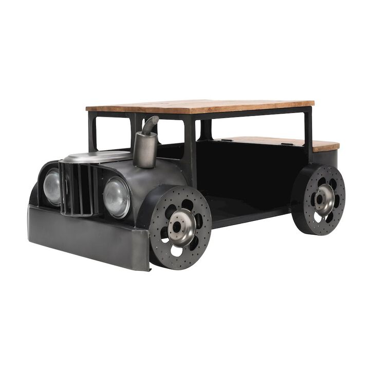 Jofran Glory Days Roadie 41 Vintage Truck Solid Wood and Metal Unique Coffee Table
