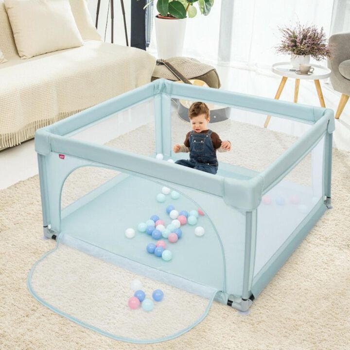 Hivvago Large Safety Play Center Yard with 50 Balls for Baby Infant